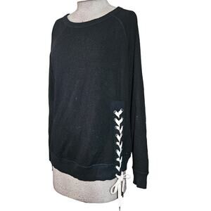 Philanthropy Mika Sweatshirt in Black Cat Size Small